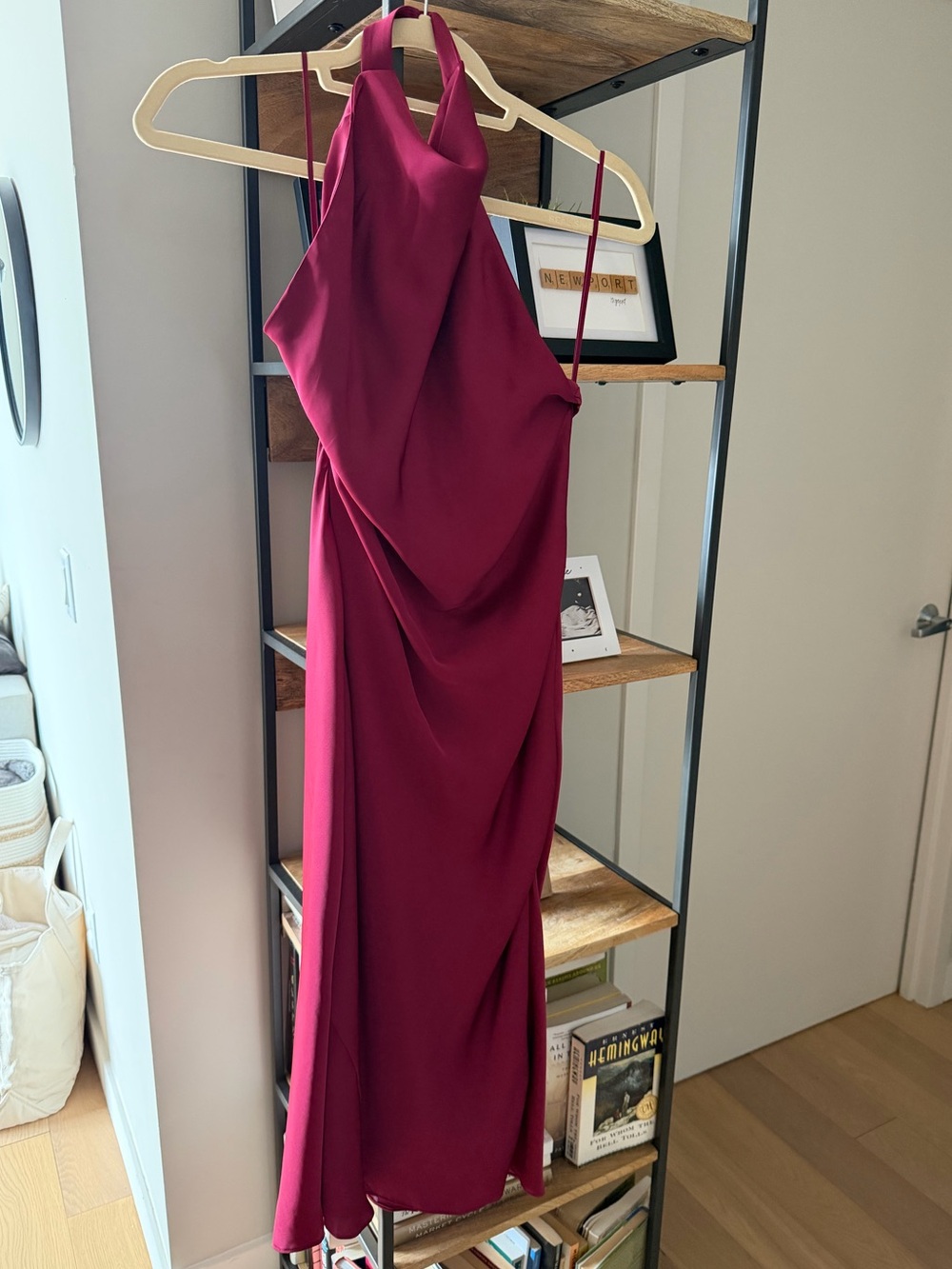 Audience Satin Maxi Halter Dress - Picture 5 of 7
